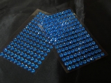 Samolepiace kamienky 6 mm modré