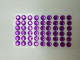 Samolepiace kamienky 10 mm fialové