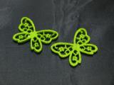 Filcový nalepovací motýľ 2 zelený