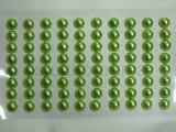 Samolepiace perličky 10 mm zelené 1