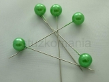 Ozdobné špendlíky 10 mm /65 mm zelené