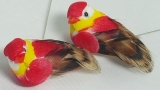 Zápich vtáčik 3,5 cm červený 21