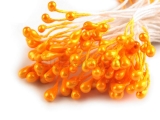 Piestiky 3 mm perleťové oranžová str.