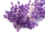 Piestiky 3 mm perleťové fialová gerbera