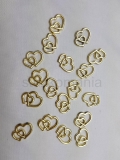 Dekorácia srdiečko 18 mm zlaté