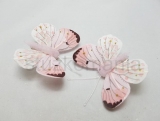 Nalepovací motýľ 5 cm ružový  120