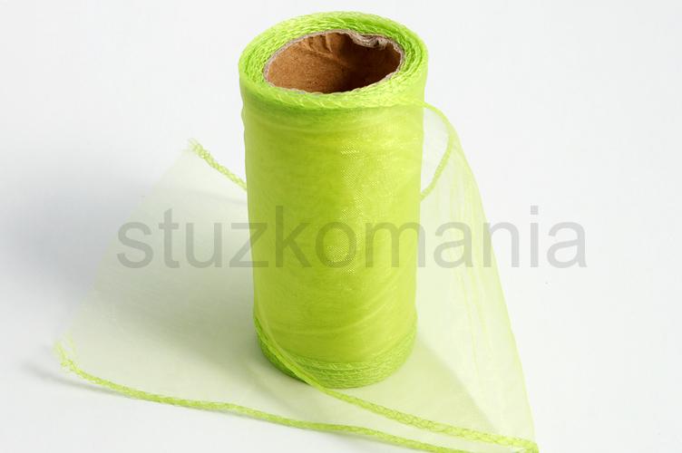 Organza obšitá 8 cm seledyn