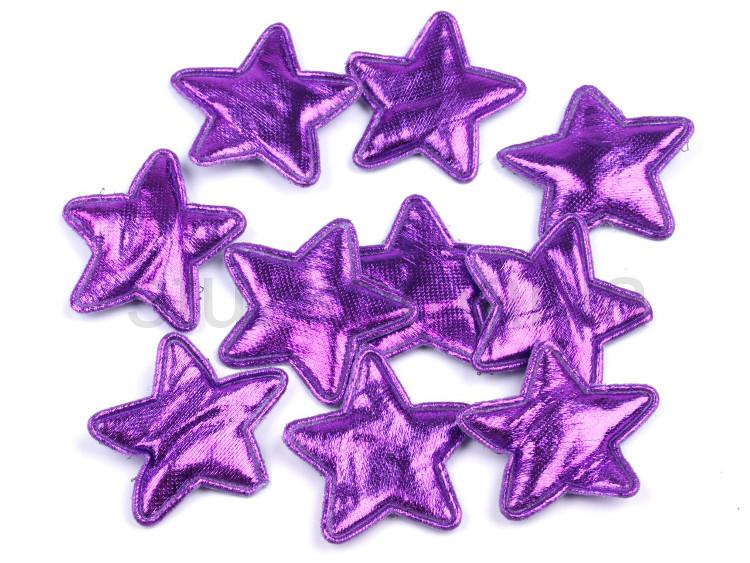 Vianočná hviezda  30 mm fialová