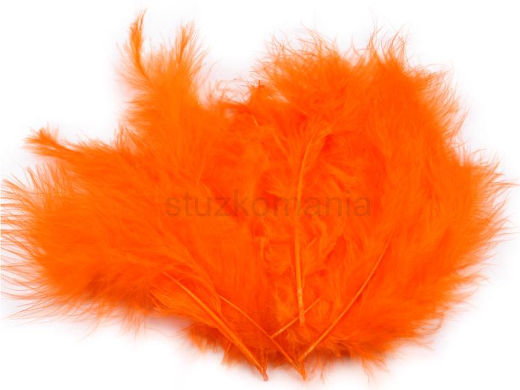 Pštrosie perie 12-17 cm oranžové  1
