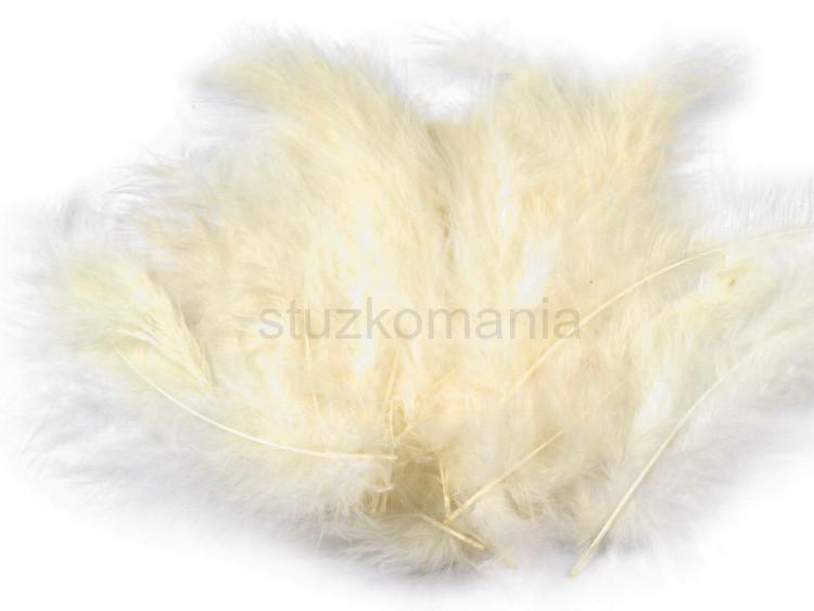 Pštrosie perie 12-17 cm vanilkové 14