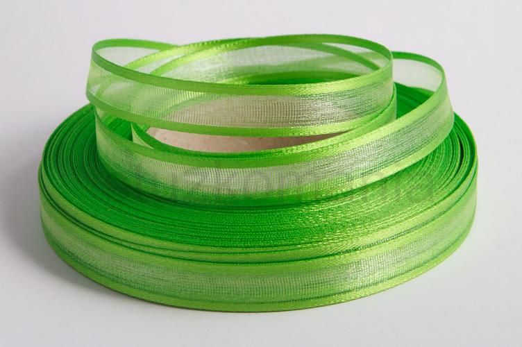 Stuha monofilová s vlascom 10 mm zelená 307