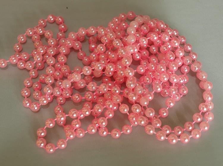 Korálky reťaz 6mm ružové