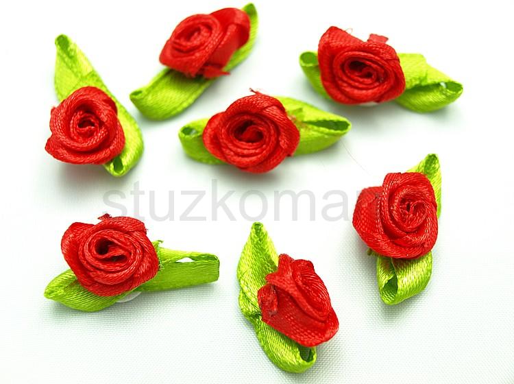Nalepovacie ružičky 3 cm červené