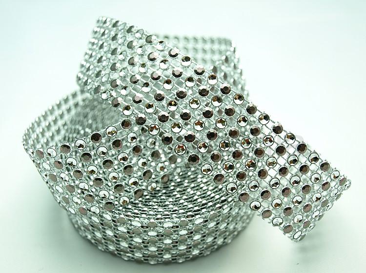 Ozdobný pás 30 mm strieborno-hnedý 4