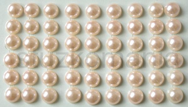 Samolepiace perličky 10 mm krémové