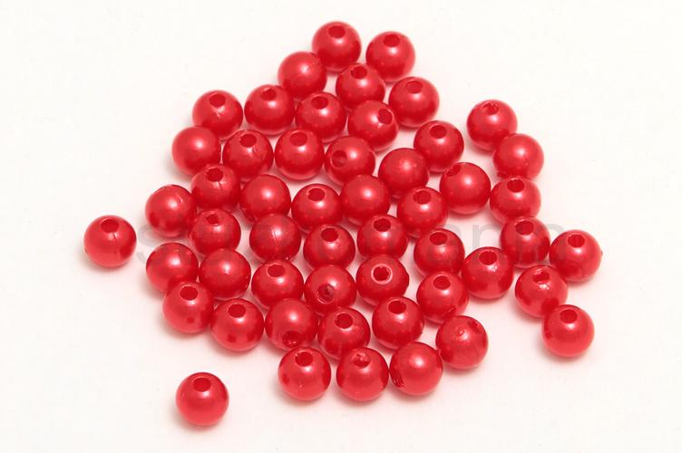 Perličky 6 mm červené 100g