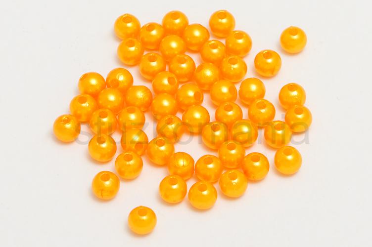 Perličky 6 mm svetlooranžové 100g