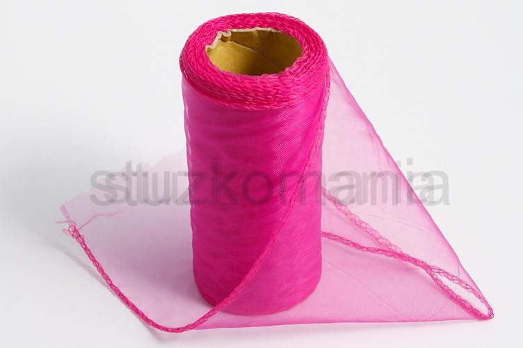 Organza obšitá 19cm amarant