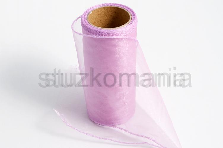 Organza obšitá 19cm svetlý vres