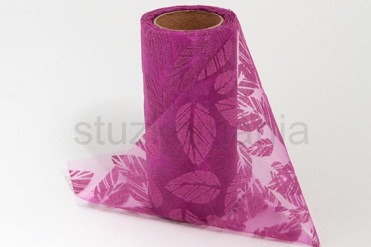 Organza 12 cm listy  662 amarant
