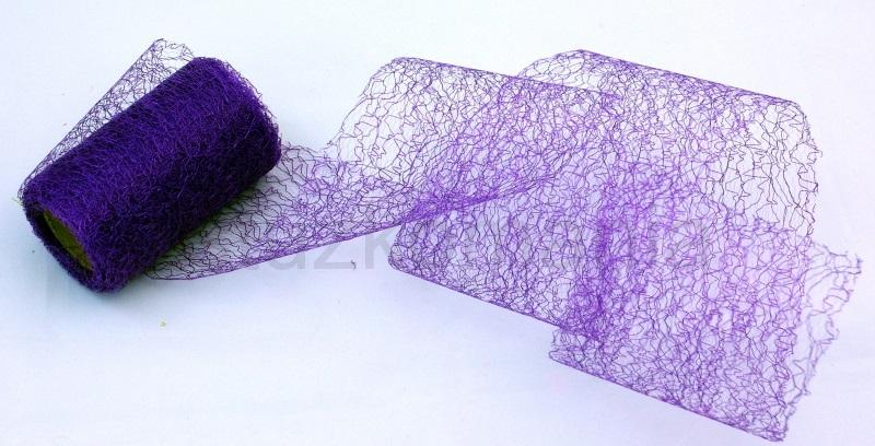 Organza spider 9,5 cm fialová