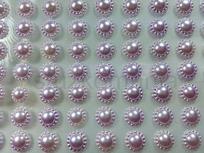 Nalepovacie kvietky 12 mm svetlofialové  DY741
