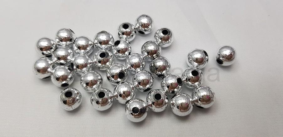 Perličky 10 mm strieborné