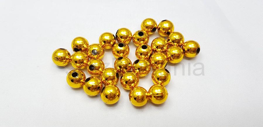 Perličky 10 mm zlaté
