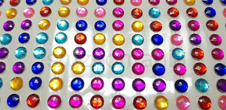 Nalepovacie kamienky10 mm mix DY645