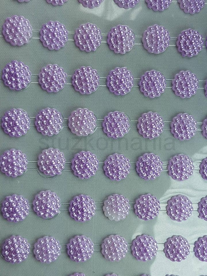 Nalepovacie kvietky 8 mm levanduľové DZ851