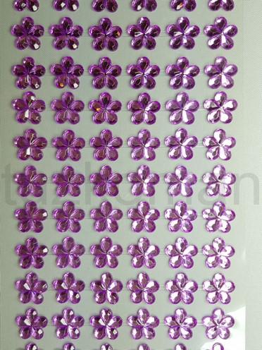 Nalepovacie kvietky 12 mm fialové