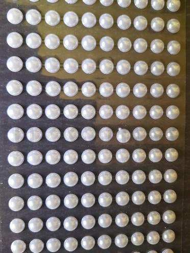 Nalepovacie perličky 8 mm biele DY8P