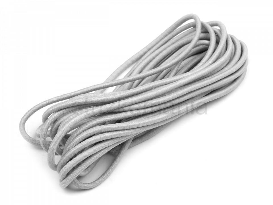 Guľatá gumička 2 mm svetlosivá
