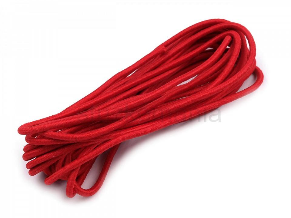Guľatá gumička 2 mm červená
