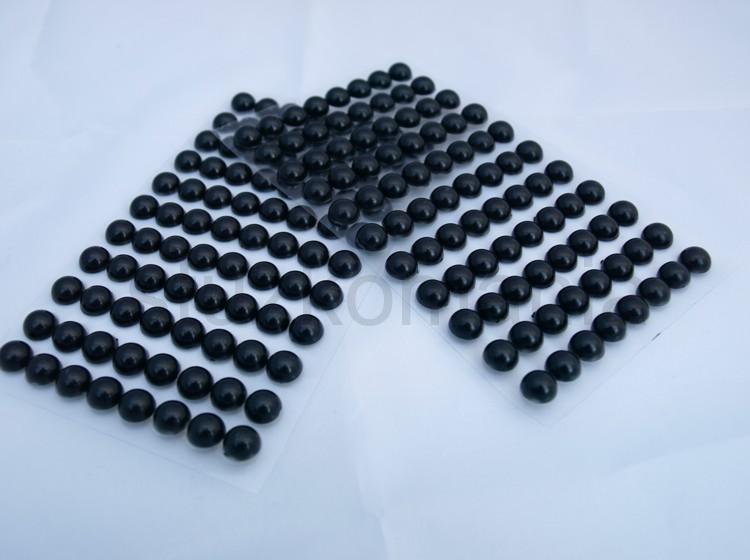 Samolepiace perličky 8 mm čierne 