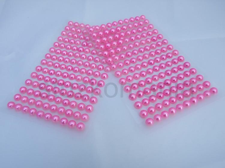 Samolepiace perličky 6 mm ružové