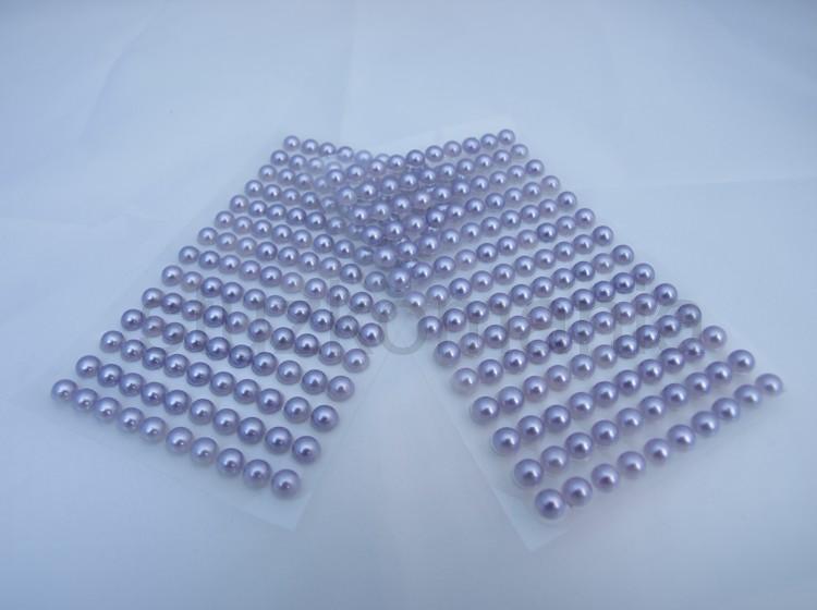 Samolepiace perličky 6 mm svetlofialové